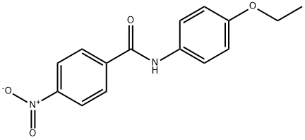 N-(4-乙氧苯基)-4-硝基-苯甲酰胺 结构式