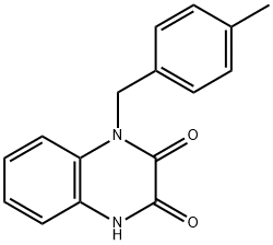 1-(4-甲苄基)-1,4-二氢喹喔啉-2,3-二酮 结构式