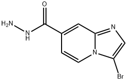 3-溴咪唑并[1,2-A]吡啶-7-碳酰肼 结构式