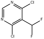 4,6-二氯-5-(二氟甲基)嘧啶 结构式