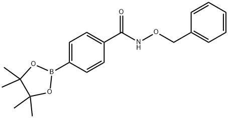 N-(苯基氧基)-4-(4,4,5,5-四甲基-1,3,2-二氧硼杂环戊烷-2-基)苯甲酰胺 结构式