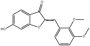 2-[(2,3-二甲氧苯基)亚甲基]-6-羟基-3-苯并呋喃 结构式