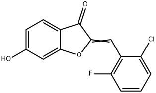 2-[(2-氯-6-氟苯基)亚甲基]-6-羟基-3-苯并呋 结构式