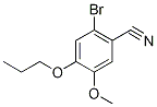 2-溴-5-甲氧基-4-丙氧基-苯甲腈 结构式