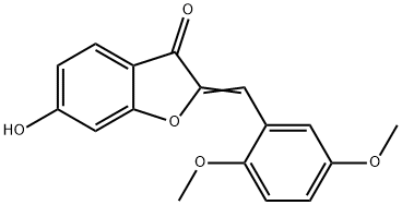 (2Z)-2-(2,5-二甲氧基苯亚甲基)-6-羟基-1-苯并呋喃-3(2H)-酮 结构式