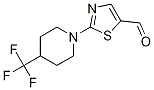 2-[4-(Trifluoromethyl)piperidin-1-yl]-1,3-thiazole-5-carboxaldehyde 结构式