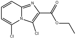 3,5-二氯咪唑[1,2-A]吡啶-2-甲酸乙基酯 结构式