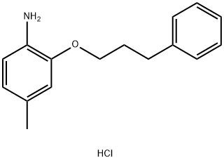 4-甲基-2-(3-苯基丙氧基)苯胺盐酸盐 结构式