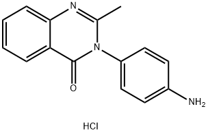 3-(4-AMINO-PHENYL)-2-METHYL-3H-QUINAZOLIN-4-ONEHYDROCHLORIDE 结构式