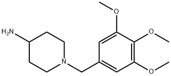 1-(3,4,5-TRIMETHOXYBENZYL)PIPERIDIN-4-AMINE 结构式