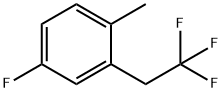 4-FLUORO-1-METHYL-2-(2,2,2-TRIFLUOROETHYL)BENZENE 结构式