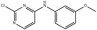 2-CHLORO-N-(3-METHOXYPHENYL)PYRIMIDIN-4-AMINE 结构式