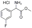 DL-3-氟苯甘氨酸甲酯盐酸盐 结构式