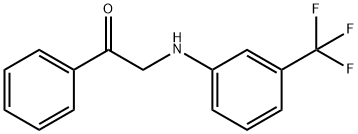 1-phenyl-2-[3-(trifluoromethyl)anilino]-1-ethanone 结构式