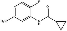 N-(5-amino-2-fluorophenyl)cyclopropanecarboxamide 结构式