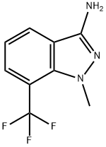 1-甲基-7-(三氟甲基)-1H-吲唑-3-胺 结构式