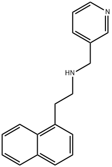 2-(1-Naphthyl)-N-(3-pyridinylmethyl)-1-ethanamine 结构式