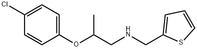 2-(4-Chlorophenoxy)-N-(2-thienylmethyl)-1-propanamine 结构式