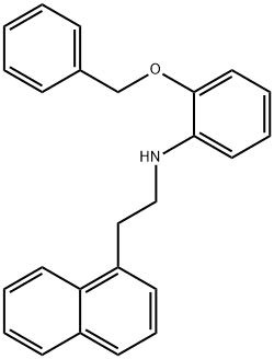 2-(Benzyloxy)-N-[2-(1-naphthyl)ethyl]aniline 结构式