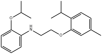 2-Isopropoxy-N-[2-(2-isopropyl-5-methylphenoxy)ethyl]aniline 结构式