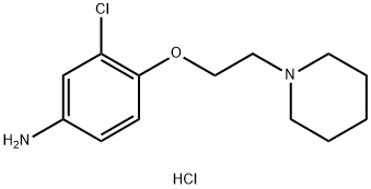 3-Chloro-4-[2-(1-piperidinyl)ethoxy]phenylaminedihydrochloride 结构式
