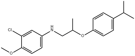 3-Chloro-N-[2-(4-isopropylphenoxy)propyl]-4-methoxyaniline 结构式