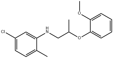5-Chloro-N-[2-(2-methoxyphenoxy)propyl]-2-methylaniline 结构式