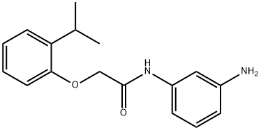 N-(3-Aminophenyl)-2-(2-isopropylphenoxy)acetamide 结构式