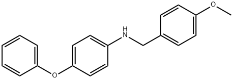 N-(4-Methoxybenzyl)-4-phenoxyaniline 结构式