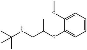 N-(tert-Butyl)-2-(2-methoxyphenoxy)-1-propanamine 结构式