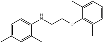 N-[2-(2,6-DIMETHYLPHENOXY)ETHYL]-2,4-DIMETHYLANILINE 结构式