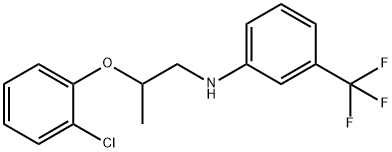 N-[2-(2-Chlorophenoxy)propyl]-3-(trifluoromethyl)aniline 结构式