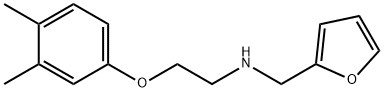 N-[2-(3,4-Dimethylphenoxy)ethyl]-N-(2-furylmethyl)amine 结构式