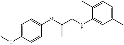 N-[2-(4-Methoxyphenoxy)propyl]-2,5-dimethylaniline 结构式