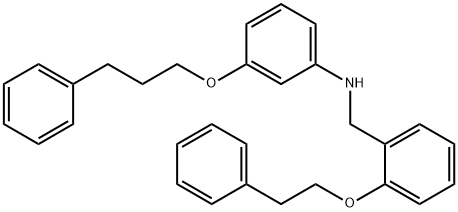 N-[2-(Phenethyloxy)benzyl]-3-(3-phenylpropoxy)aniline 结构式