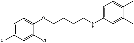 N-[4-(2,4-Dichlorophenoxy)butyl]-3,4-dimethylaniline 结构式