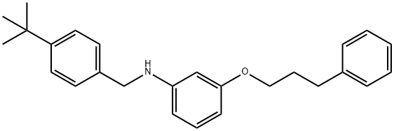 N-[4-(tert-Butyl)benzyl]-3-(3-phenylpropoxy)-aniline 结构式