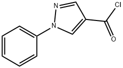 1-苯基-1H-吡唑-4-甲酰氯 结构式