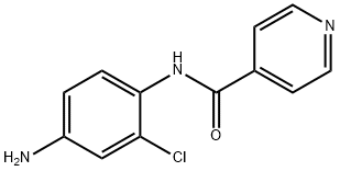 N-(4-氨基-2-氯苯基)异烟酰胺 结构式