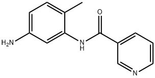 N-(5-氨基-2-甲基苯基)烟酰胺 结构式