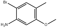 2-溴-5-甲氧基-4-甲基苯胺 结构式