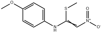 4-methoxy-N-[1-(methylsulfanyl)-2-nitrovinyl]aniline 结构式