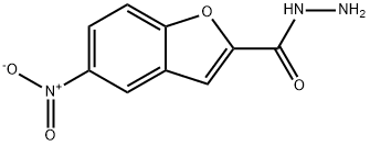 5-硝基苯并呋喃-2-碳酰肼 结构式