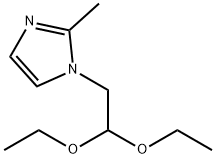 1-(2,2-二乙氧基乙基)-2-甲基-1H-咪唑 结构式