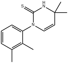 1-(2,3-二甲基苯基)-4,4-二甲基-1,4-二氢嘧啶-2-硫醇 结构式