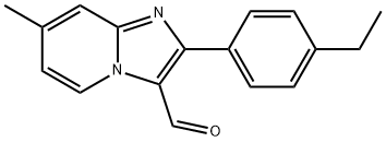 2-(4-乙基苯基)-7-甲基咪唑并[1,2-A]吡啶-3-甲醛 结构式