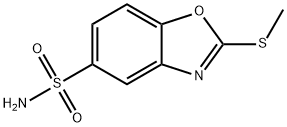 2-(methylthio)-1,3-benzoxazole-5-sulfonamide 结构式