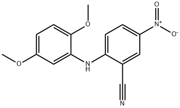 2-[(2,5-dimethoxyphenyl)amino]-5-nitrobenzonitrile 结构式