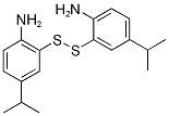 2-[(2-氨基-5-异丙苯基)二硫代]-4-异丙基苯胺 结构式