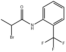 2-溴-N-[2-(三氟甲基)苯基]丙酰胺 结构式